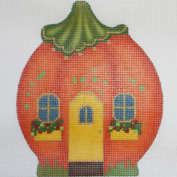 Pumpkin House w/ Flowers