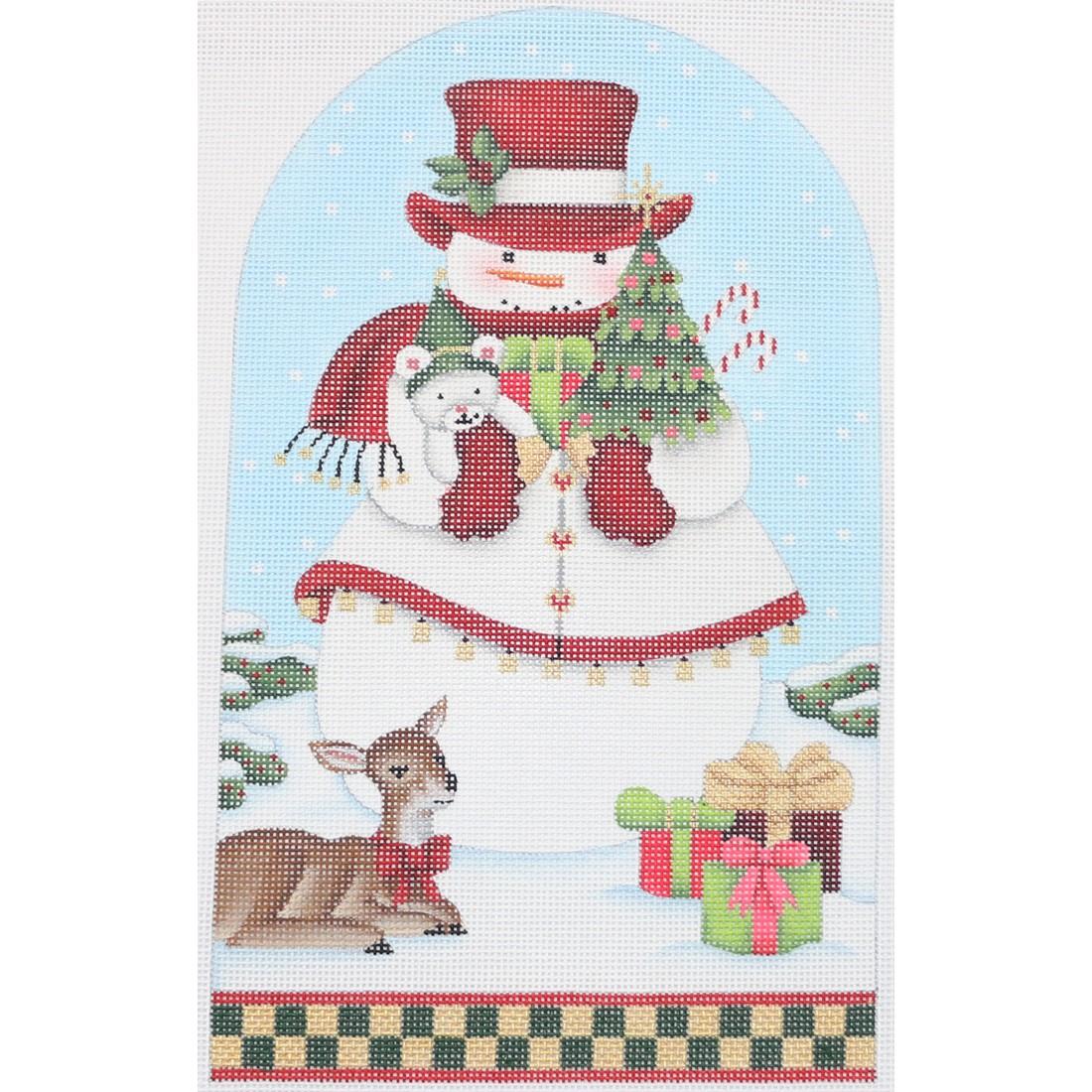 Christmas Tree Snowman Dome