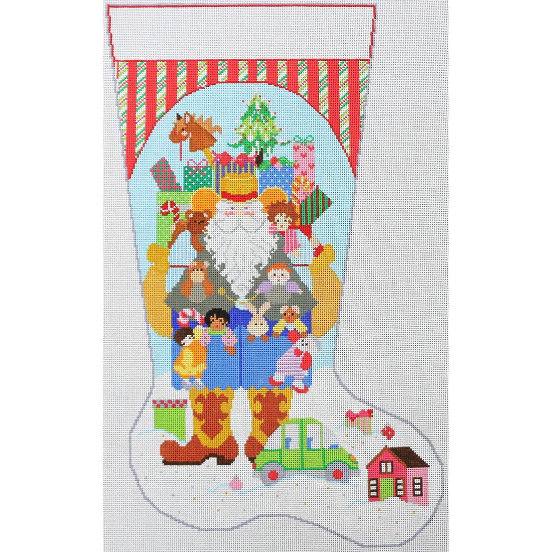 Cowboy Santa Stocking - Girl