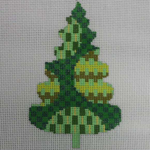 Yellow/Green Patchwork Tree