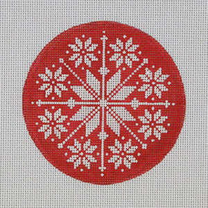 Red/White Nordic Snowflake