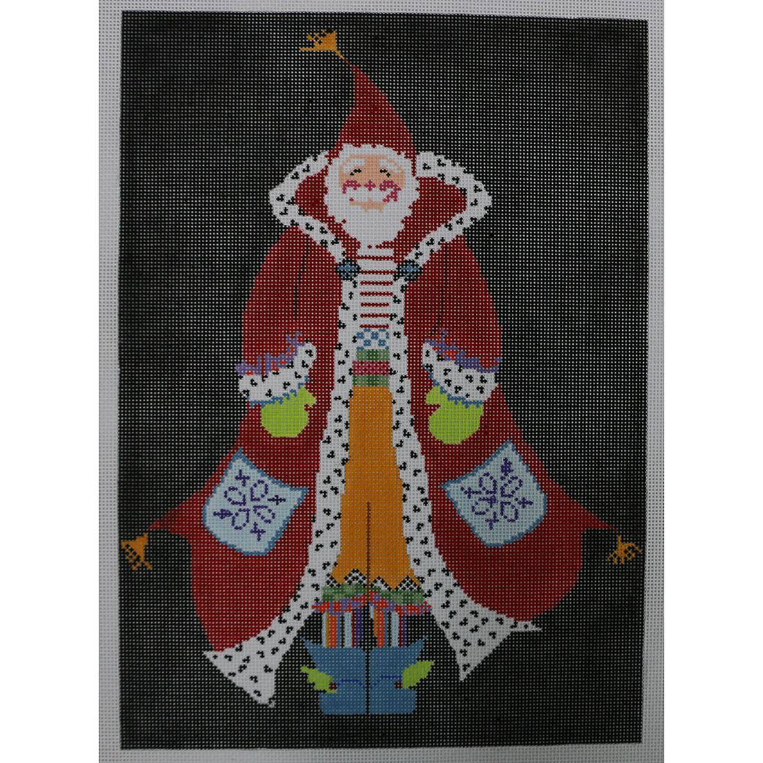 Jolly Santa (Black Background)