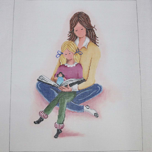 Girl & Mom Reading