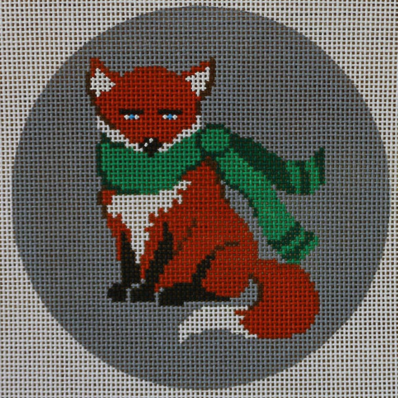 Fox in Green Scarf