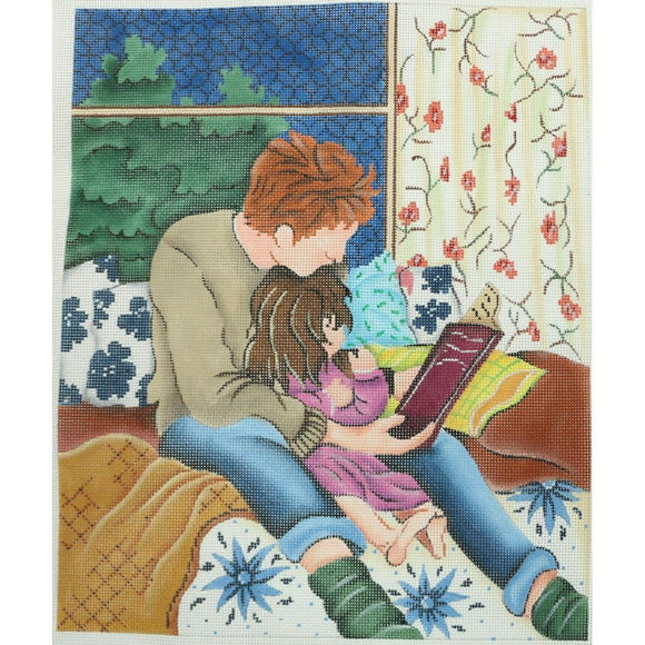 Dad & Daughter Reading