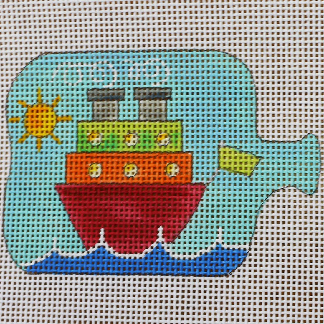 Ocean Liner Boat in Bottle