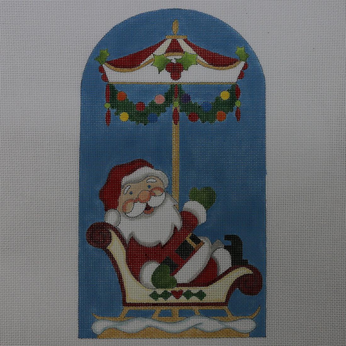 Carousel Santa & Sleigh