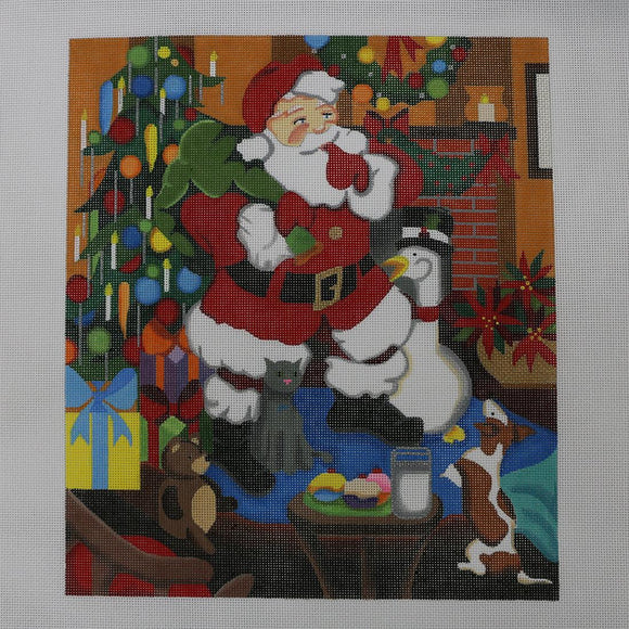 Santa by Tree/Chimney