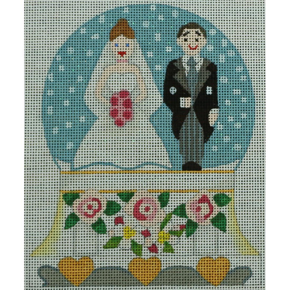 Bride & Groom Snowglobe