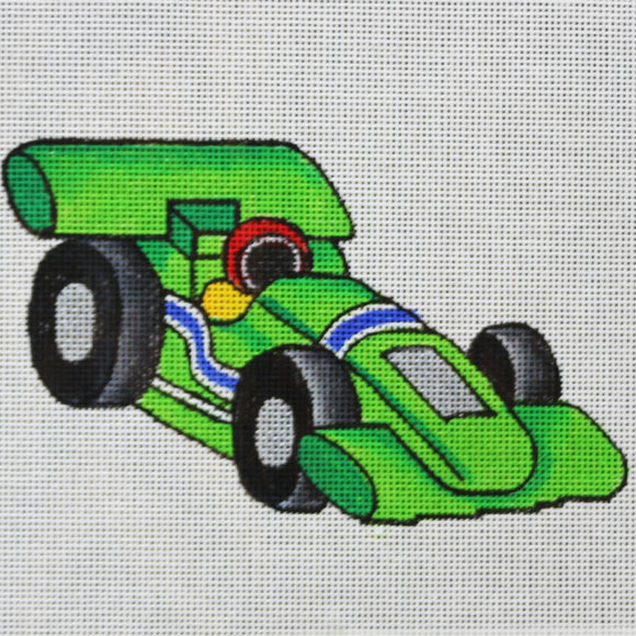 Green Drag Race Car