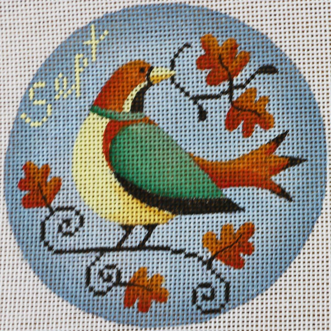 September Bird w/ Leaves