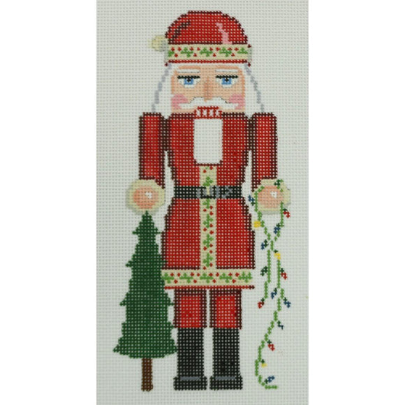 Santa w/ Tree Nutcracker