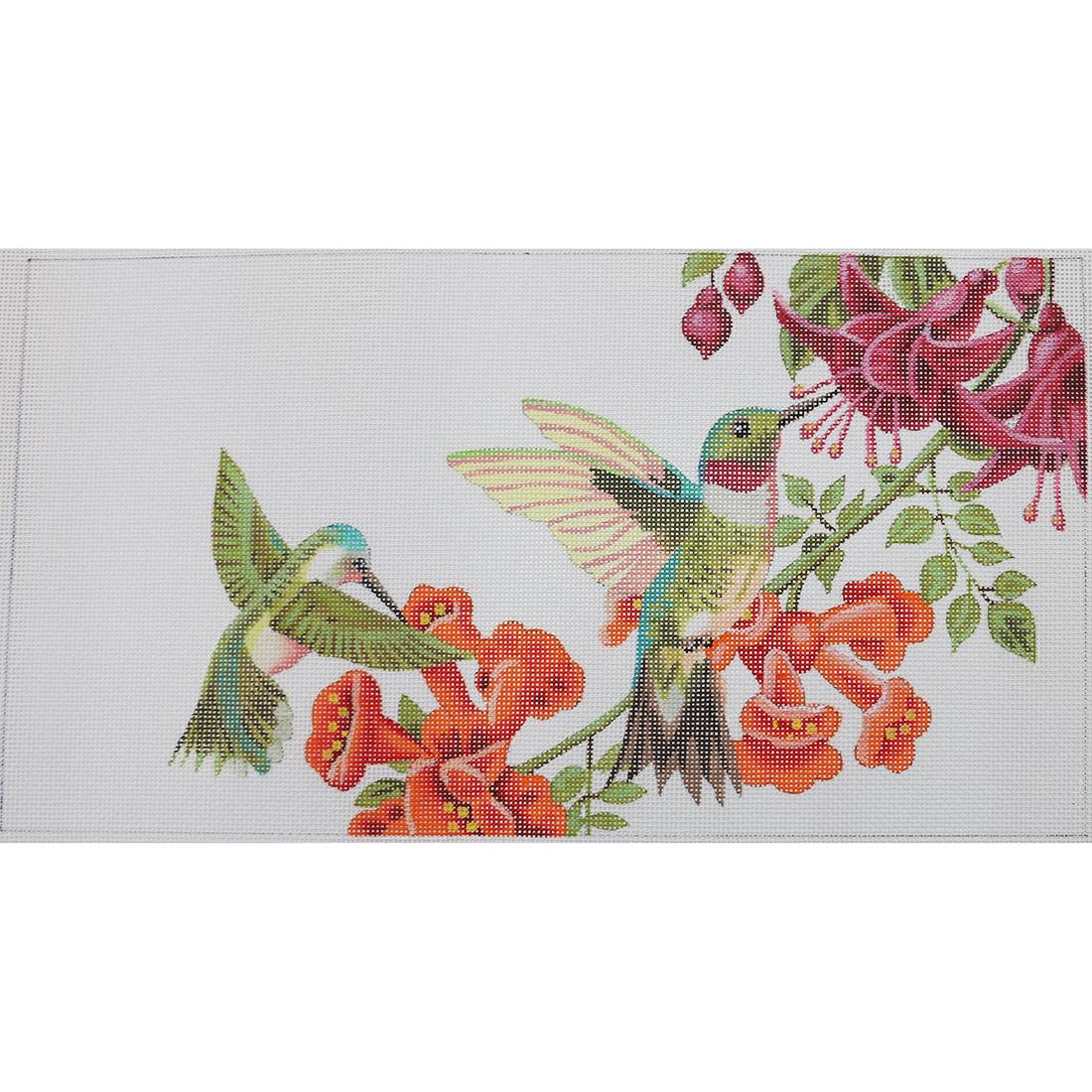 Hummingbirds in Floral Vines