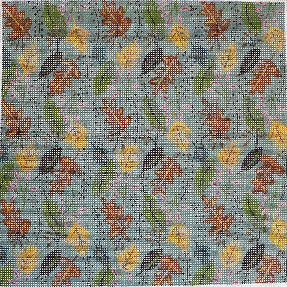 Lindsey, Leaves on Teal