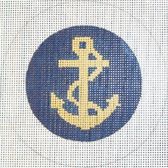 Gold Anchor on Navy