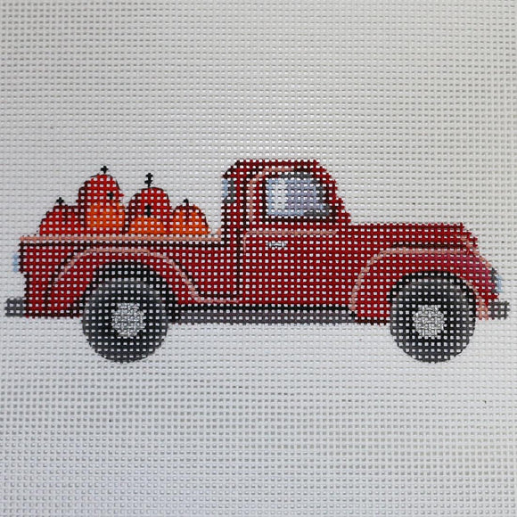 Red Truck w/ Pumpkins