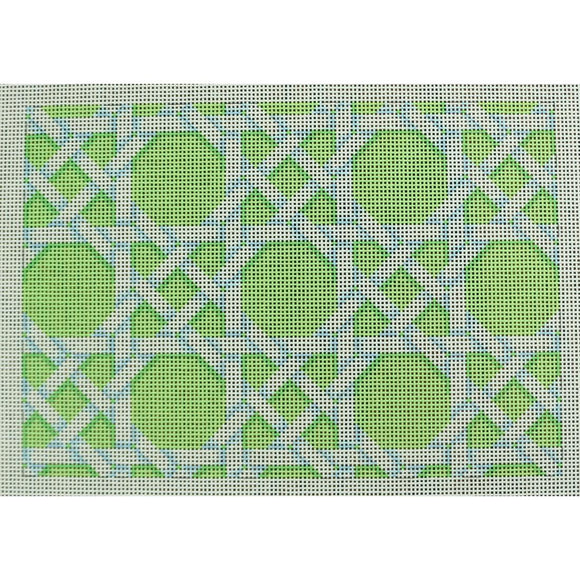 Lime Caning Pattern Clutch