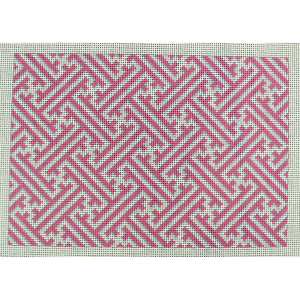 Pink Fretwork Pattern Clutch