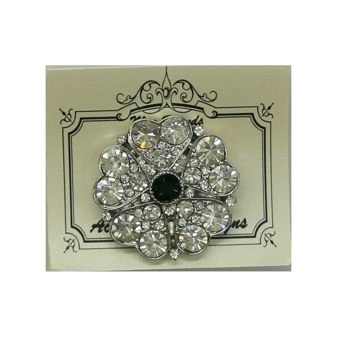Lg Flower Green Center Magnet