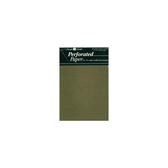 Perforated Paper Antique Brown