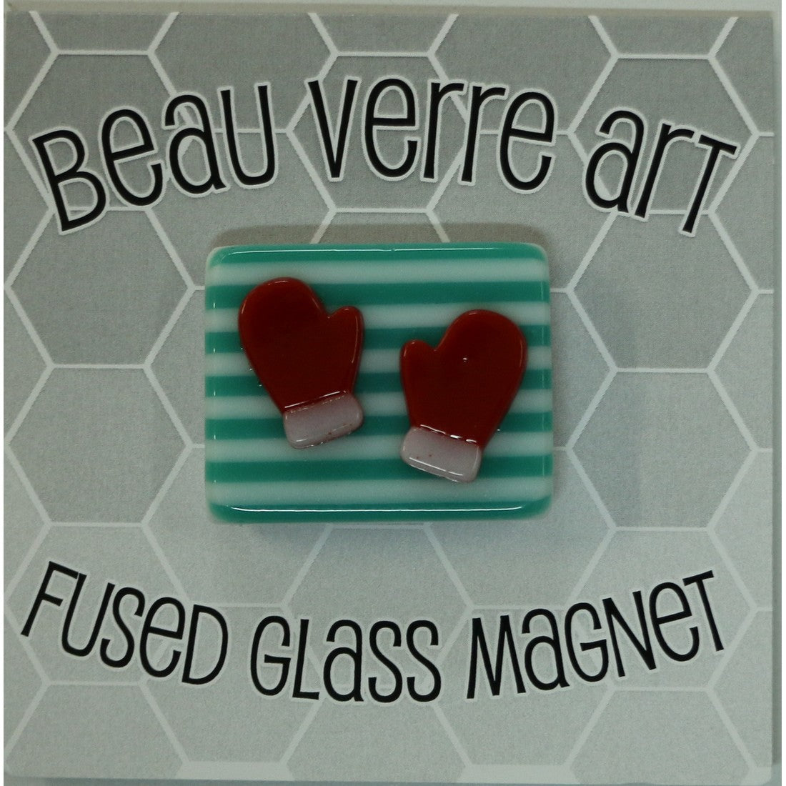 Mittens on Stripes Magnet