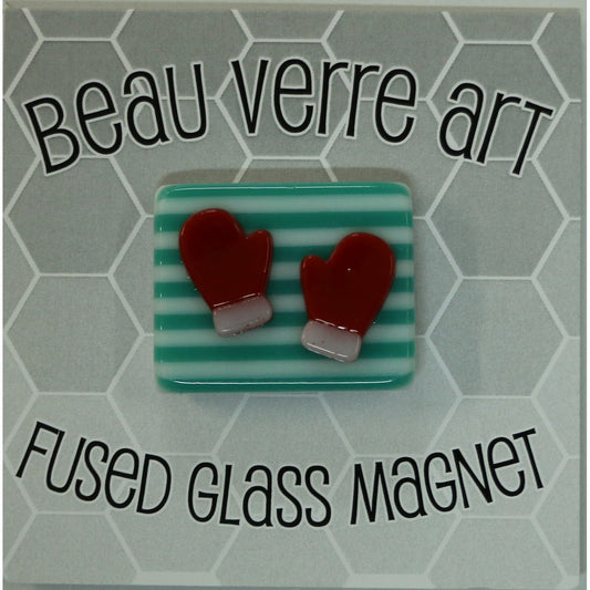 Mittens on Stripes Magnet