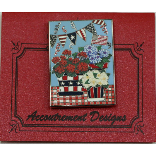 Patriotic Flowers Magnet