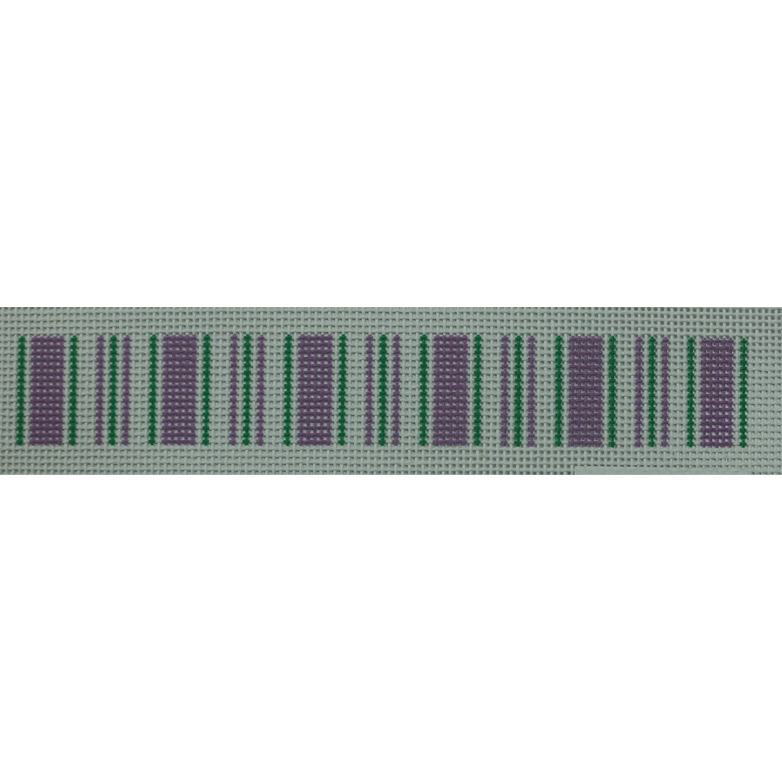 Cabana Stripe Key Fob, Lavender & Green