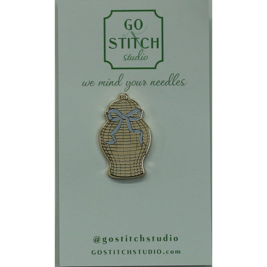 Rattan Ginger Jar Needle Minder