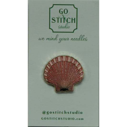 Pink Scallop Shell Needle Minder