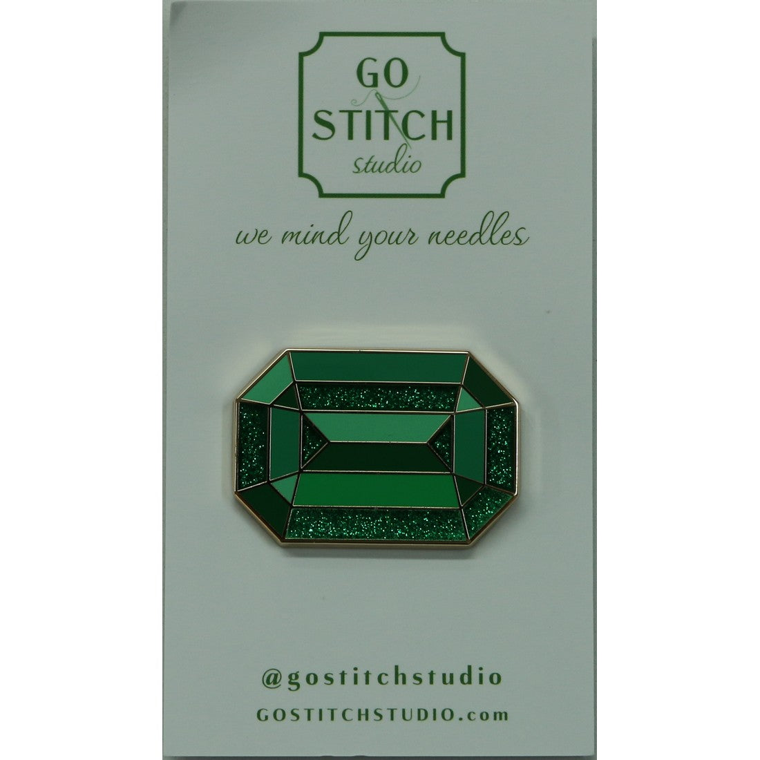Green Diamond Needle Minder
