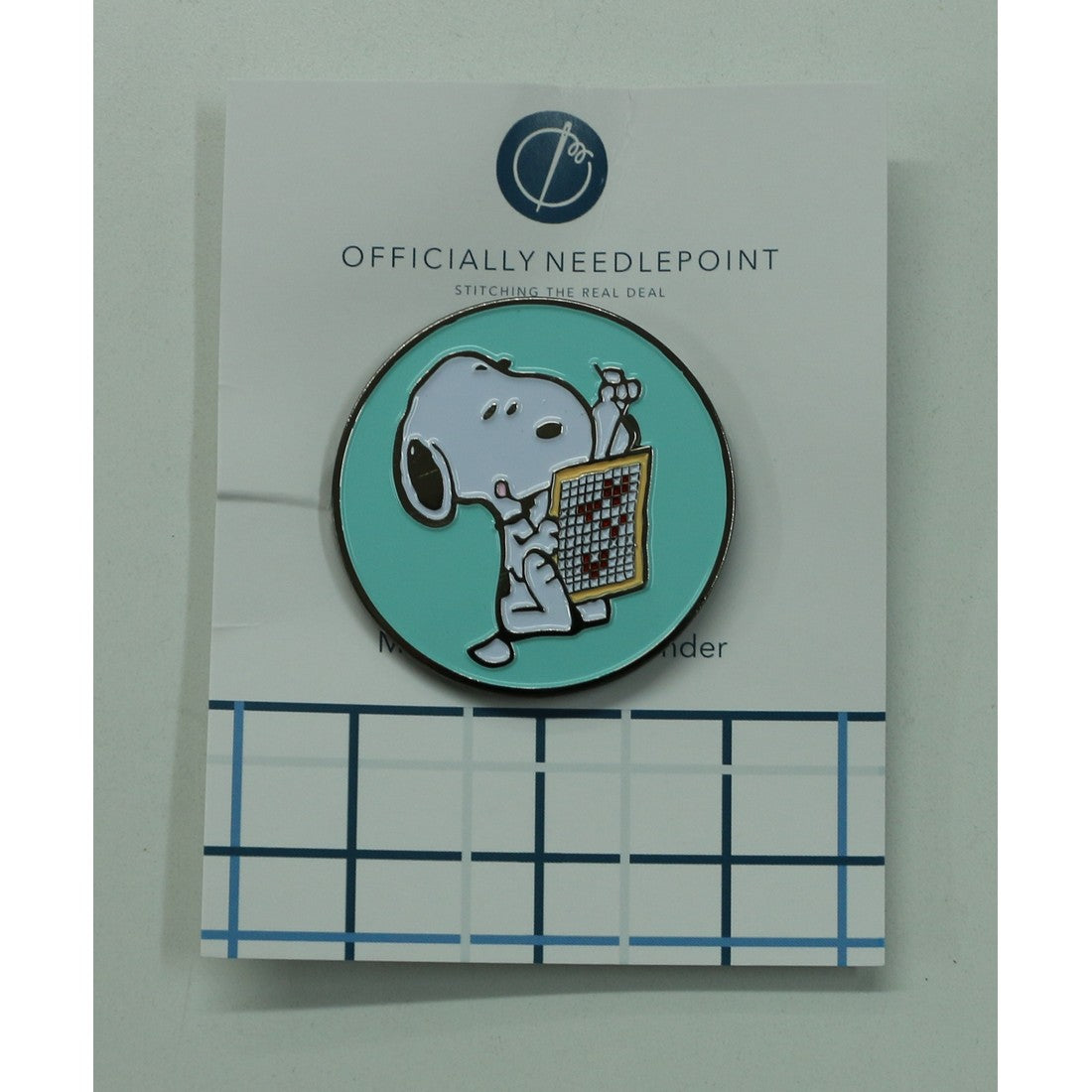 Snoopy Loves Needlepoint Needle Minder