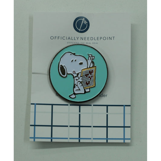 Snoopy Loves Needlepoint Needle Minder