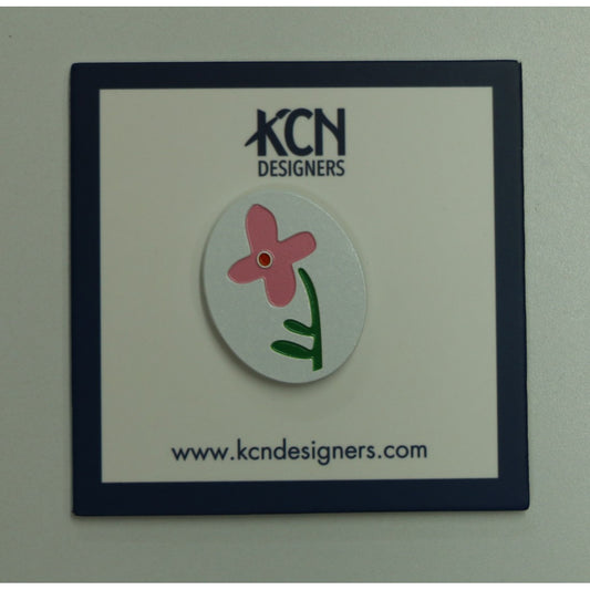 Pink Flower Tag Needle MInder