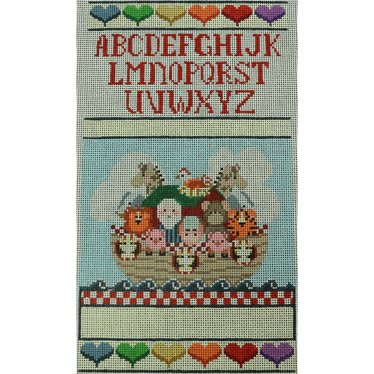 Noah's Ark Birth Sampler