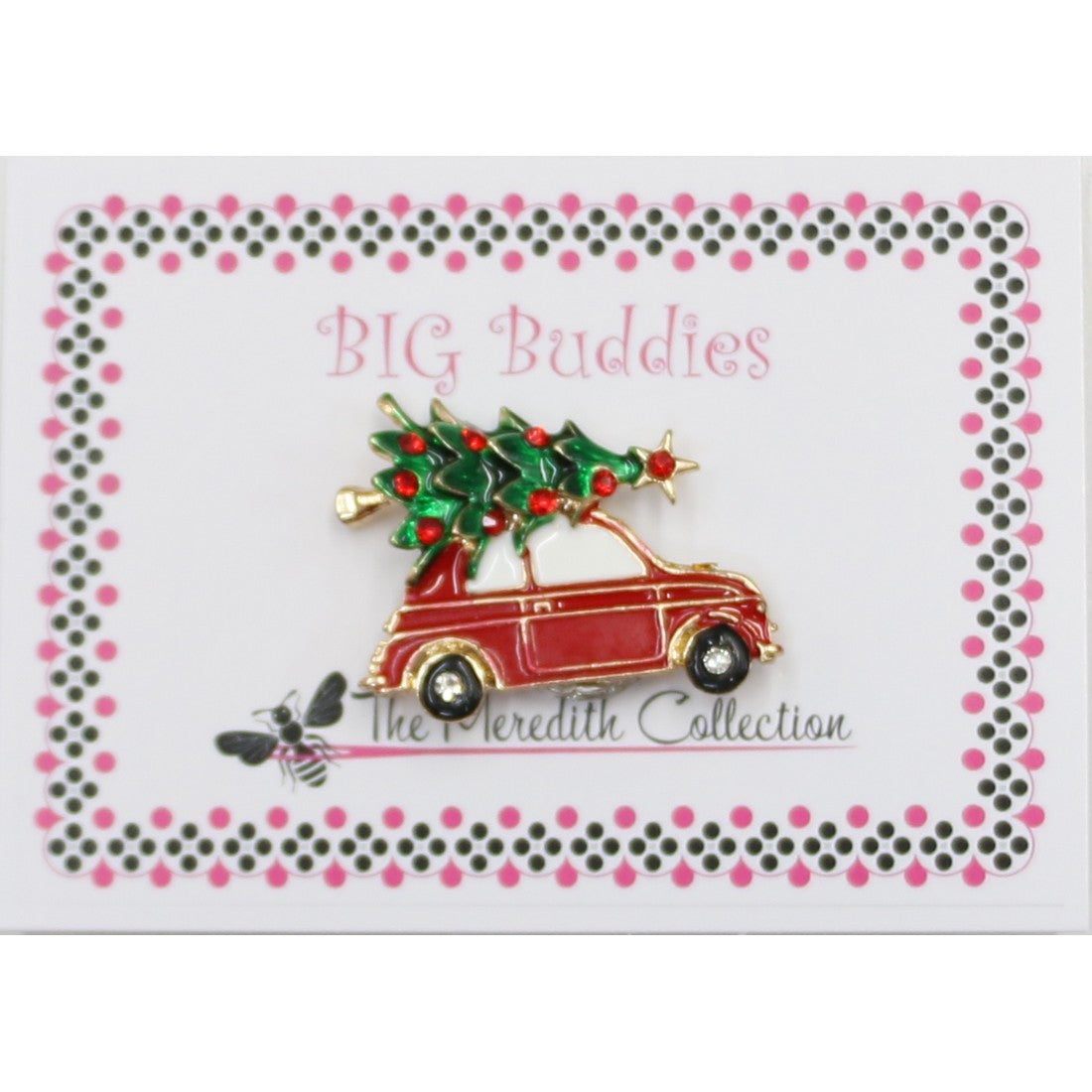 Red Car with Tree on Top