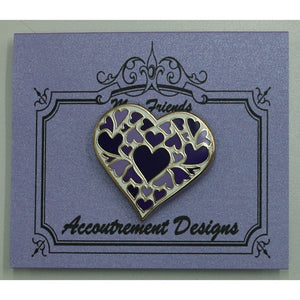 Purple Hearts Magnet