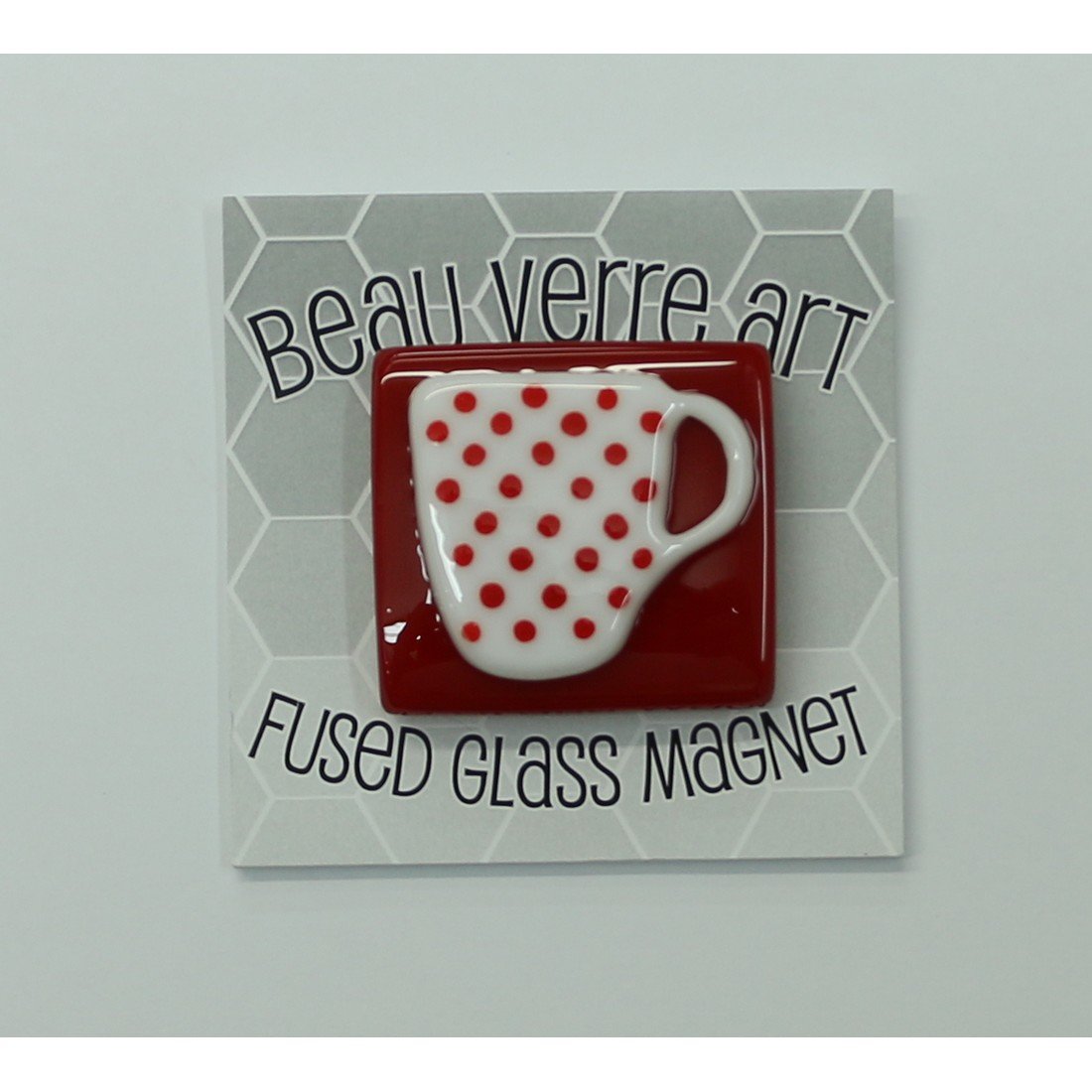 White/Red Dots Coffee Cup