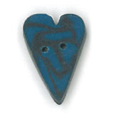 Small Blue Velvet Heart 3338.S