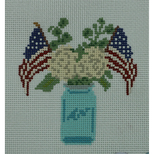 USA Flag Jar