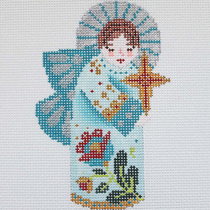 Angel, Teal Nativity