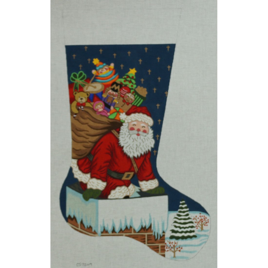 Santa in Chimney