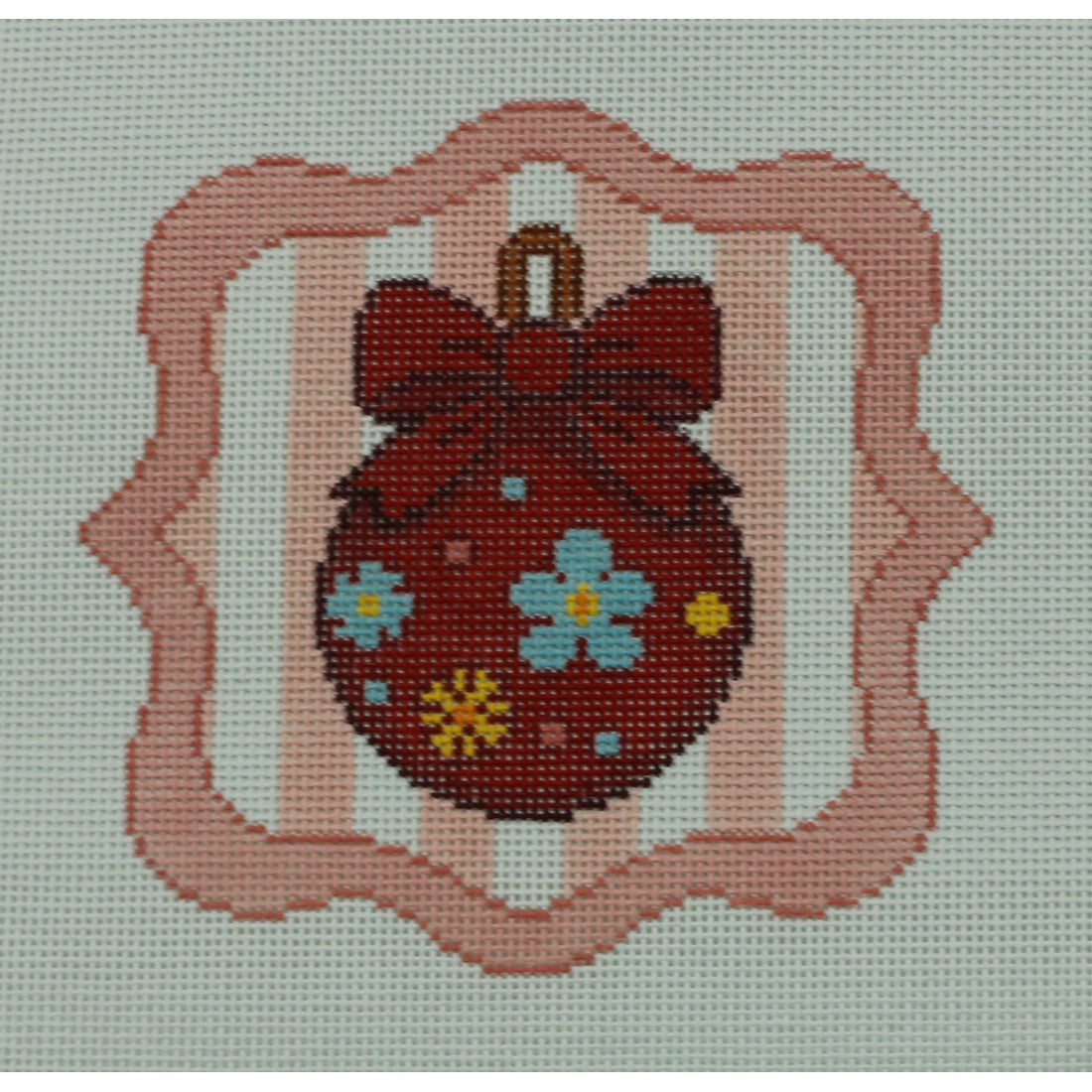 Red Ornament in Frame