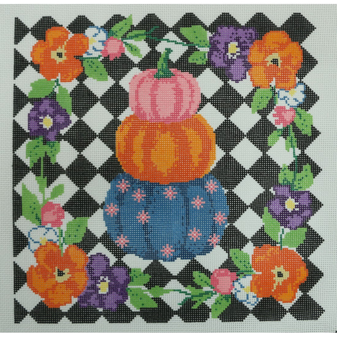 Pumpkin and Flowers