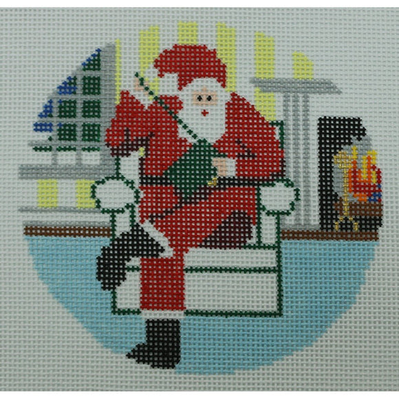 Needlepointer Santa