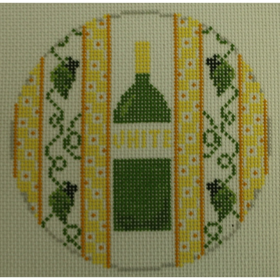 A Bottle of White Wine Coaster