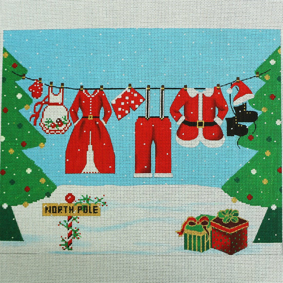 Santa & Mrs. Clothes Hanging