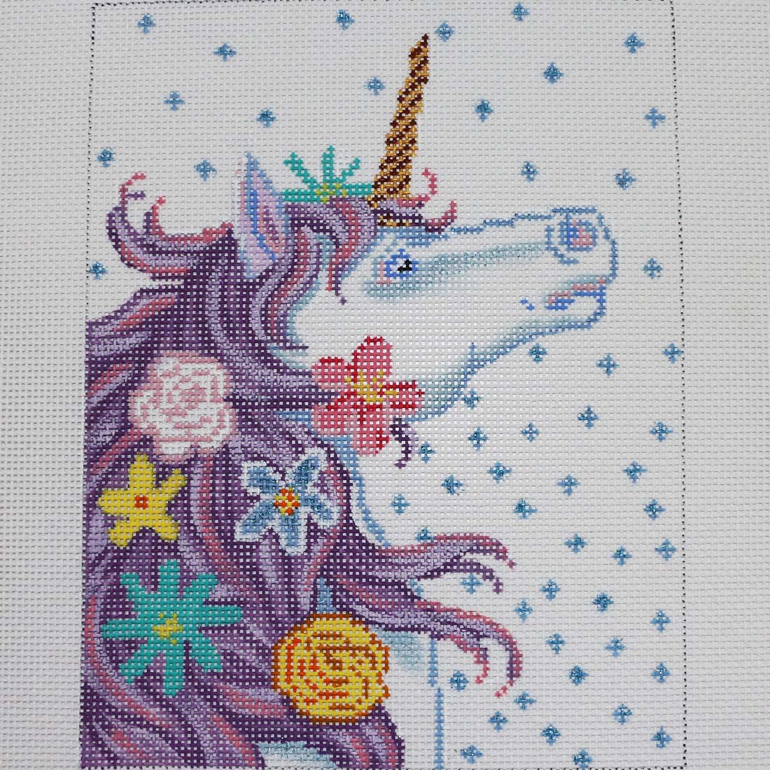 Unicorn with Flowers