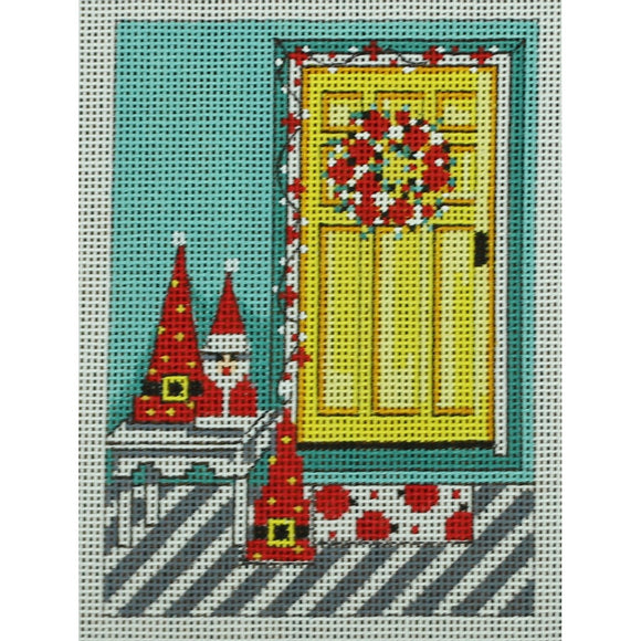 Santa and Yellow Door