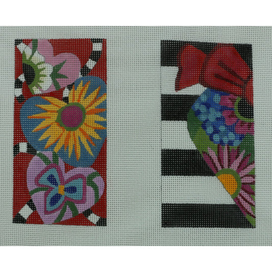 Floral/Hearts Eyeglass Case